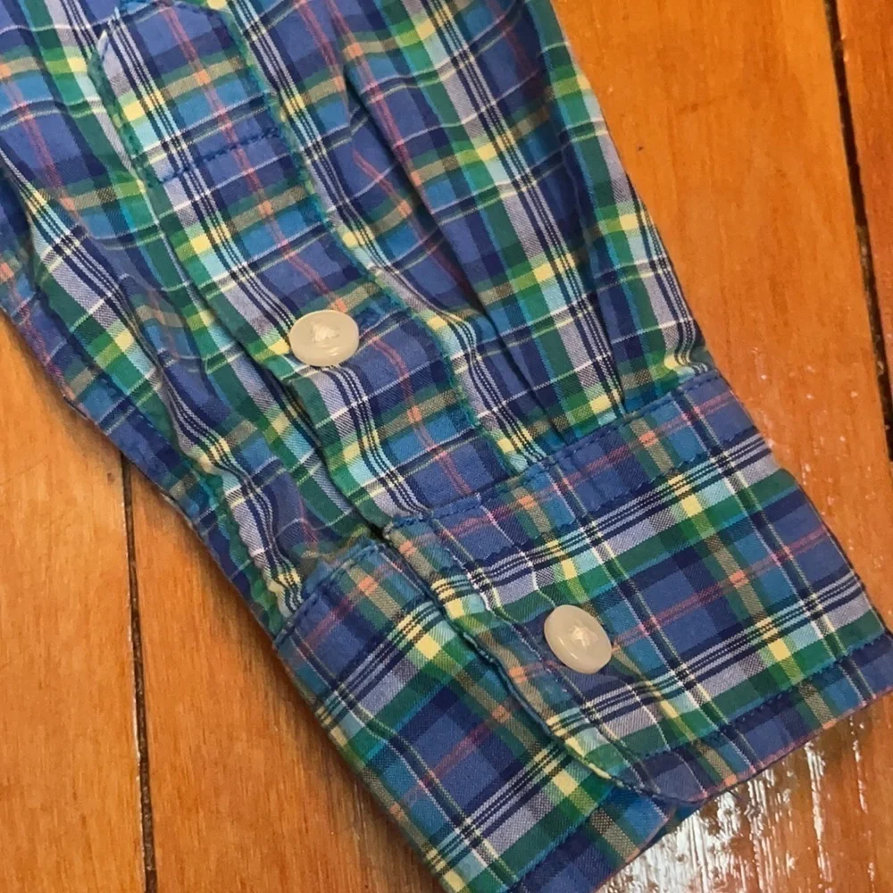 🤗EUC RALPH LAUREN PLAID COTTON for boy size 3/3T